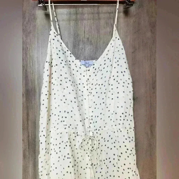 Rails Frida Speckled Dot Midi Flouce Dress Size Large Women's - Picture 10 of 14